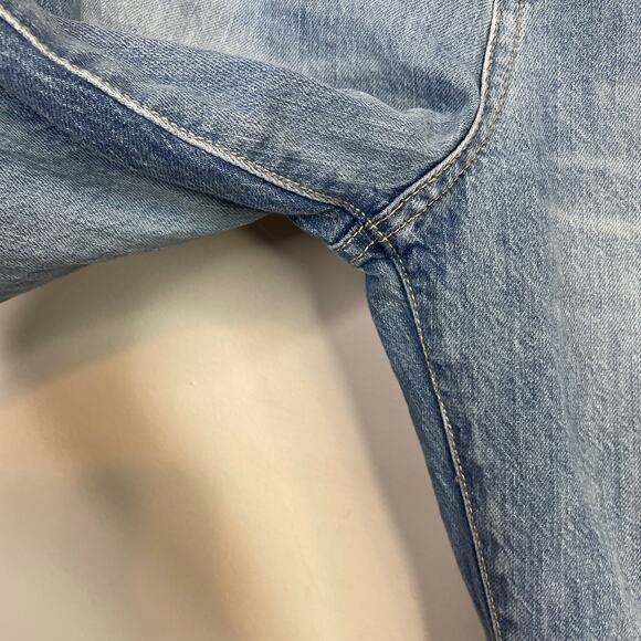 Gap Denim Ankle Flare High Rise Cropped Distressed Stretch Light Jeans 28 6 - Picture 5 of 16